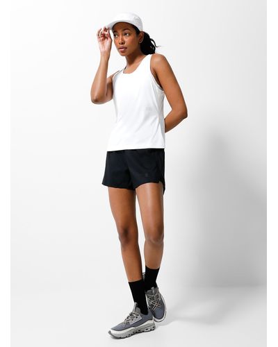 Ciele Athletics 4-inch Side-slit Ripstop Short (women, Black, Large) - White