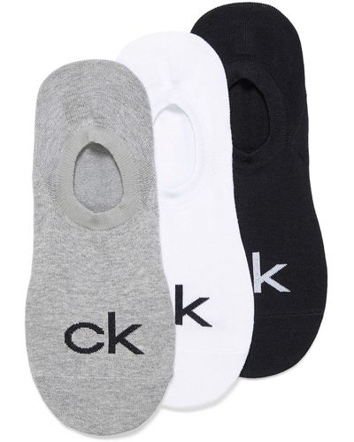 Calvin Klein Logo Ped Sock 3 - Grey