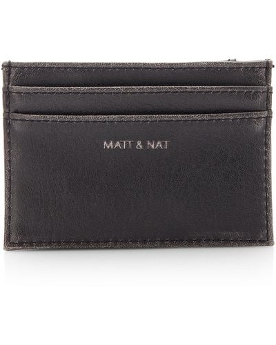Matt & Nat Max Distressed Card Holder - Black
