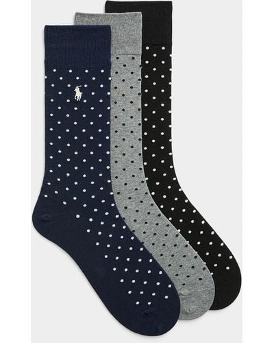 Polo Ralph Lauren Dotted Pastel Socks 3 - Blue
