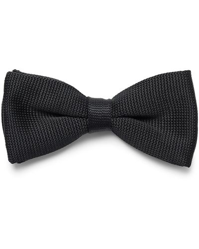 Le 31 Satiny Knit Bow Tie - Black