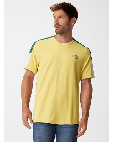 Le 31 Colour Block Running T - Yellow