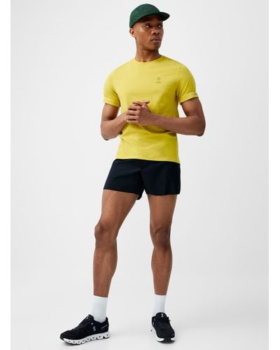 Ciele Athletics 5-inch Side-slit Ripstop Short (men, Black, Large) - Yellow