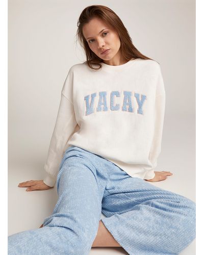 Z Supply Vacay Oversized Lounge Sweatshirt - Blue