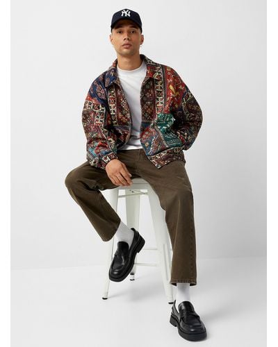 Profound Patchwork Tapestry Jacket - Multicolor