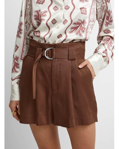 Icône Belted Dress Short - Brown