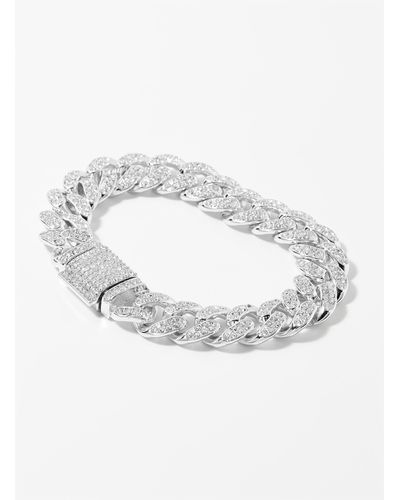 Le 31 Chunky Link Crystal Bracelet - Metallic