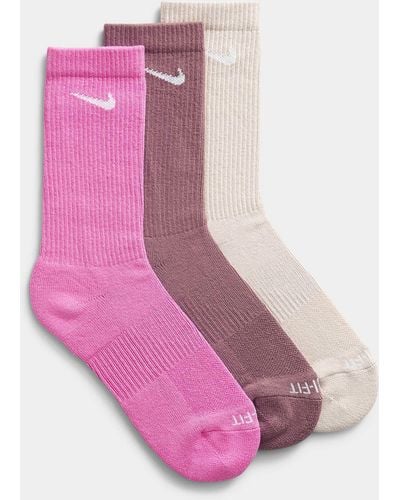Nike Everyday Plus Colourful Socks Set Of 3 - Pink