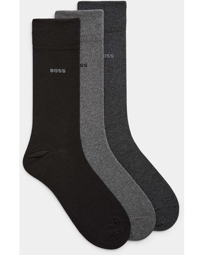BOSS Neutral Dress Socks 3 - Black