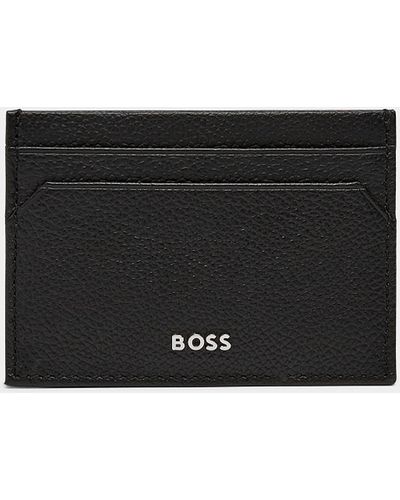 BOSS Highway Leather Card Holder - Black
