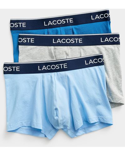 Lacoste Solid Croc Trunks 3 - Blue
