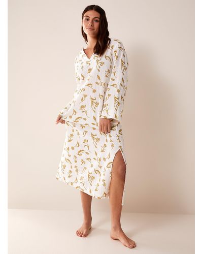 Miiyu Organic Cotton Gauze Nightgown - Natural