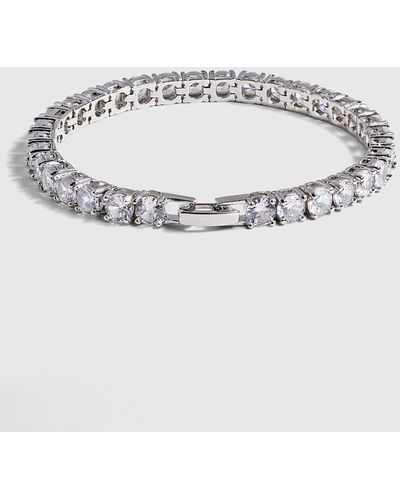 DRAE Shimmering Crystals Tennis Bracelet - Metallic