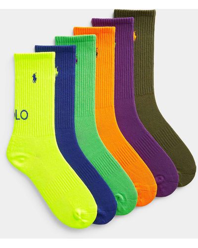 Polo Ralph Lauren Colourful Athletic Socks 6 - Green