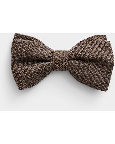 Le 31 Textured Bow Tie - Brown