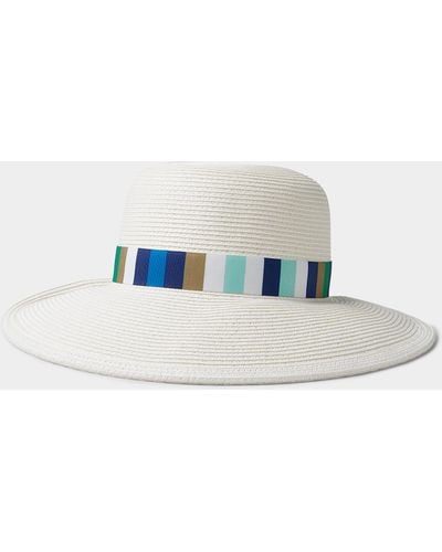 Nine West Colourful Band Straw Hat - Blue