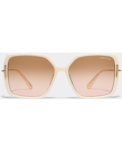 Tom Ford Joanna Square Sunglasses - White