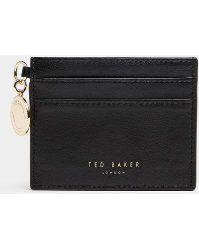 Ted Baker Anna Leather Card Holder - Black