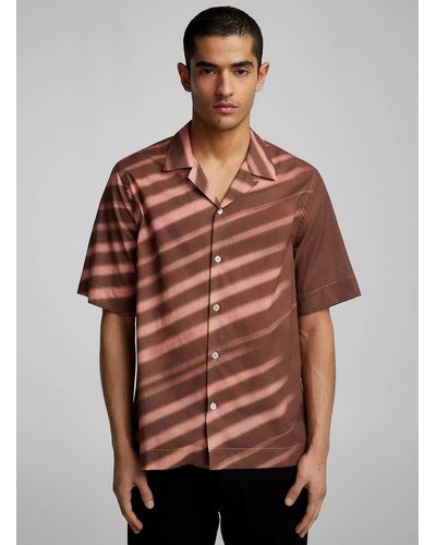 Paul Smith Faded Stripes Shirt - Brown