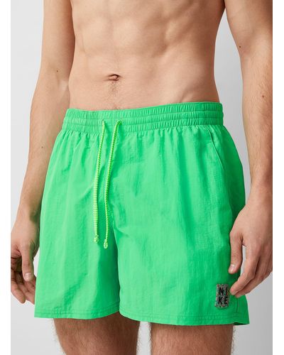 Nike Crackled Solid Swim Trunk - Green