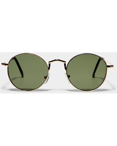 Le 31 Terry Round Sunglasses - Green