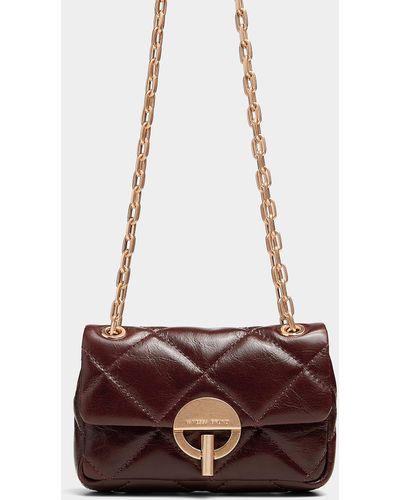 Vanessa Bruno Moon Quilted Leather Mini Bag - White
