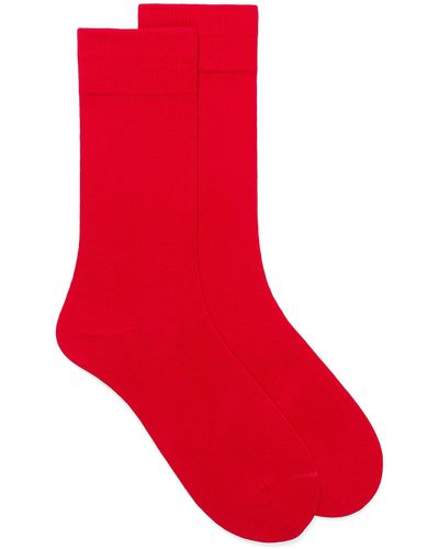 Le 31 Essential Organic Cotton Socks - Red