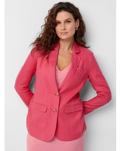 Part Two Nyan Pure Linen Blazer - Red