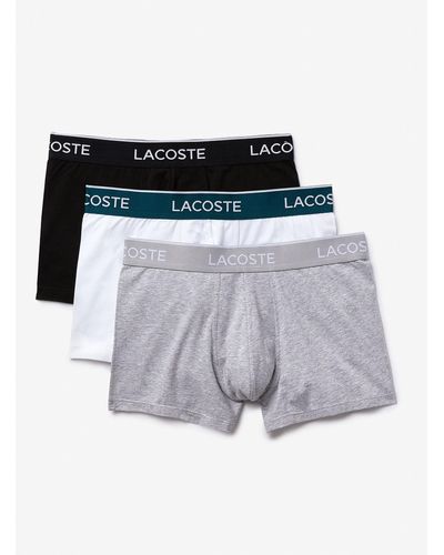 Lacoste Solid Croc Trunks 3 - Grey