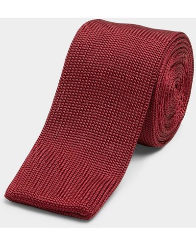 Le 31 Satiny Knit Tie - Red