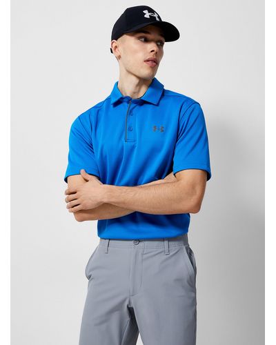 Under Armour Tech Solid Golf Polo - Blue