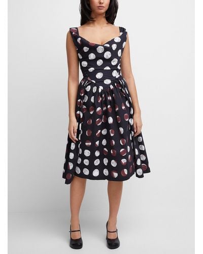 Vivienne Westwood Sunday Orbs And Dots Dress - Blue