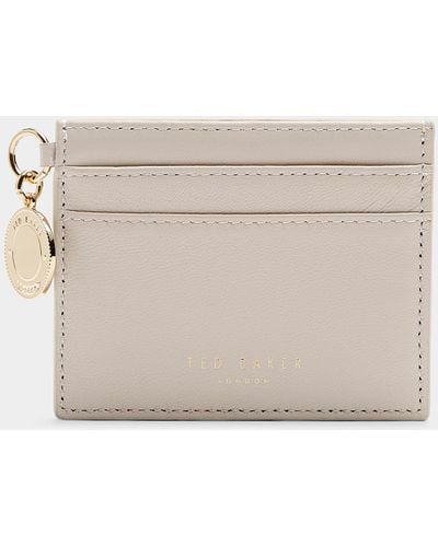 Ted Baker Anna Leather Card Holder - Natural
