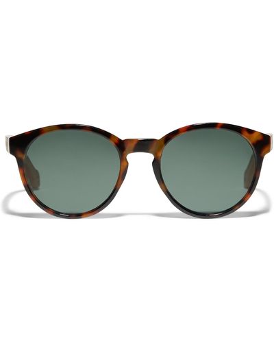 Parafina Costa Round Sunglasses - Green