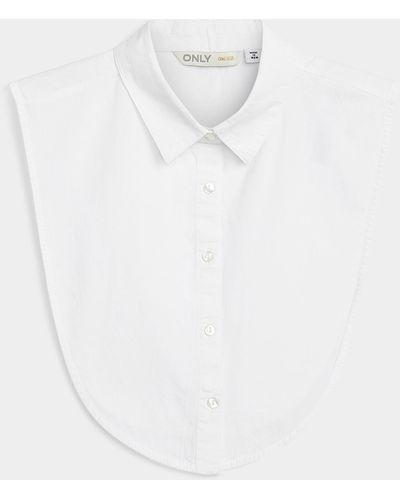 ONLY Faux Point Collar - White
