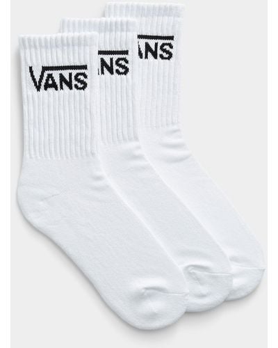 Vans Signature Ribbed Socks Set Of 3 - White