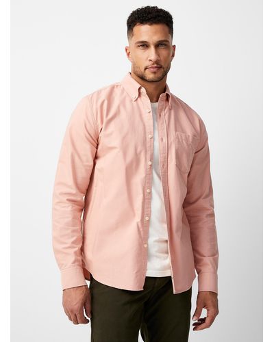 Le 31 Colourful Oxford Shirt Modern Fit - Pink