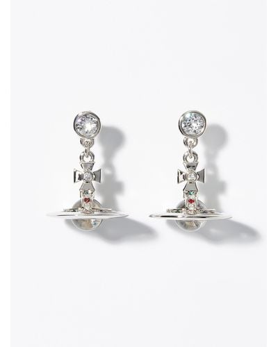Vivienne Westwood Crystal Orb Earrings - Metallic
