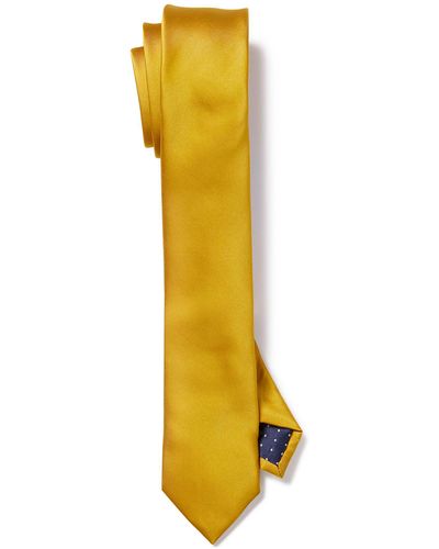 Le 31 Coloured Satiny Tie - Yellow