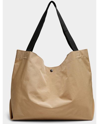 Le 31 Large Canvas Tote - Natural