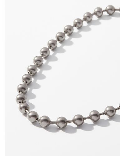OAMC Myth Palladium Beads Necklace - Metallic