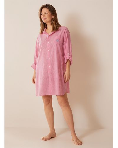 Ralph Lauren Pink Pinstripes Nightshirt
