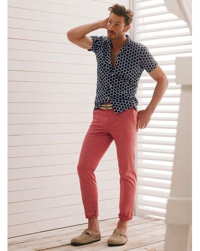 Le 31 Stretch Chinos Stockholm Fit - Red