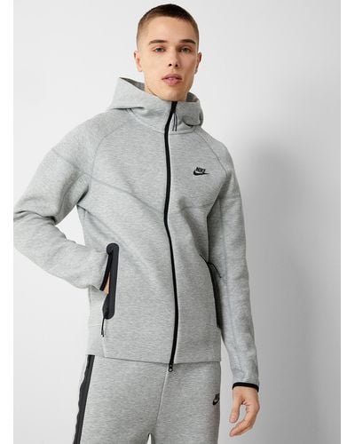 Nike Tech Fleece Zipped Hoodie - Gray