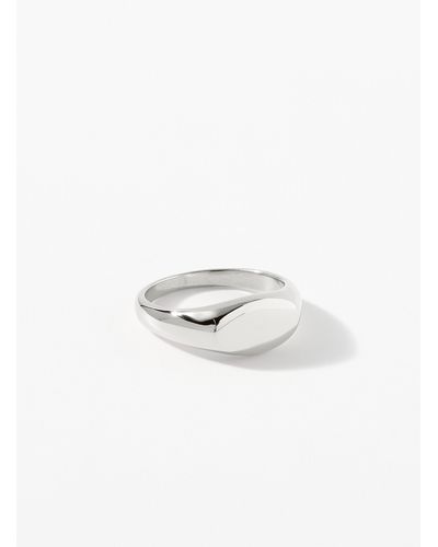 Le 31 Oval Signet Ring - White