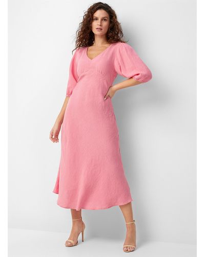 Part Two Evarine Pure Linen Dress - Pink