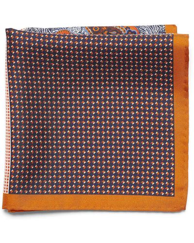 Le 31 4-in-1 Colourful Pocket Square (men, Brown, One Size) - Purple