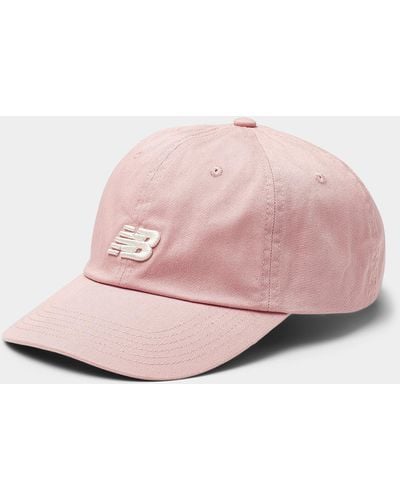 New Balance Embroidered Contrast Logo Baseball Cap - Pink