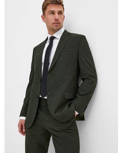 Le 31 Stretch Wool And Polyester Jacket Berlin Fit - Green
