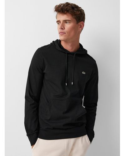 Black lacoste hoodie top